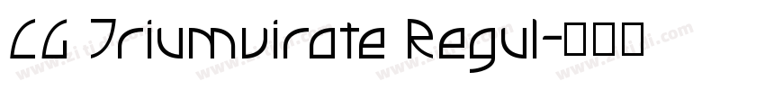 CG Triumvirate Regul字体转换